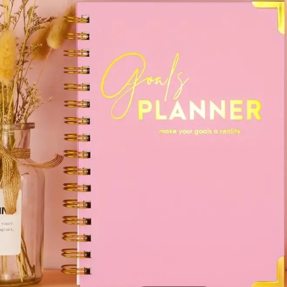 Pink goal planner